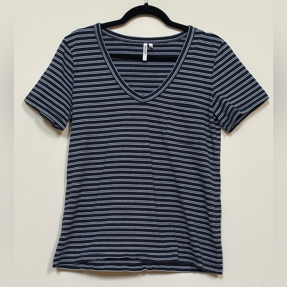 Banana Republic Blue and White T-Shirt